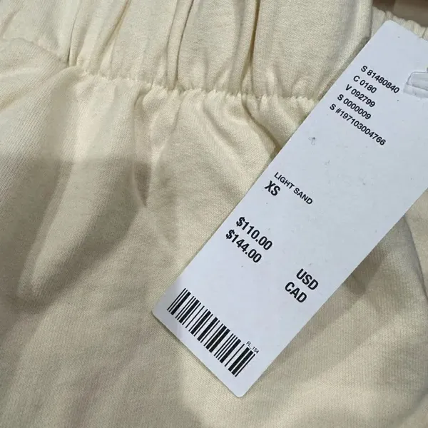 NEW Boys Lie Deserted Jogger Sweatpants Sand Women’s XS - Image 8