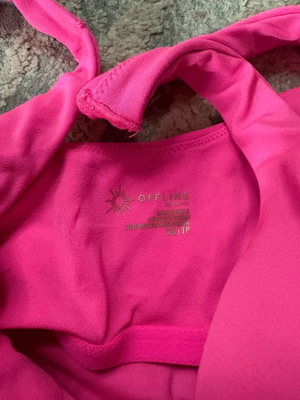 Aerie offline bright pink athletic tank XS - Image 2
