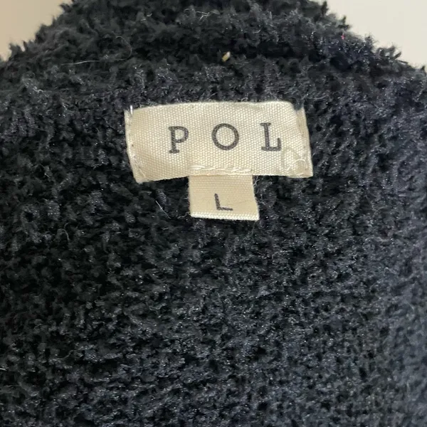 POL Mixed Media 3D Flower Open Front Cardigan Sweater - Image 7