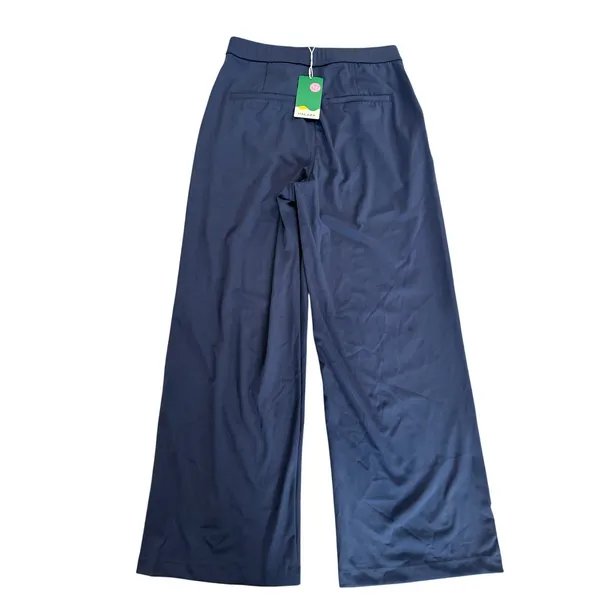 Halara High Waist Straight Leg Work Pants Stretch Comfort Midnight Blue L Reg - Image 4