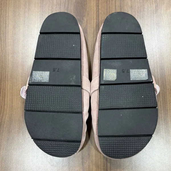 Free People After Riding Shearling Mules Pink Rhinestone Buckle Clogs 7.5 - Image 3