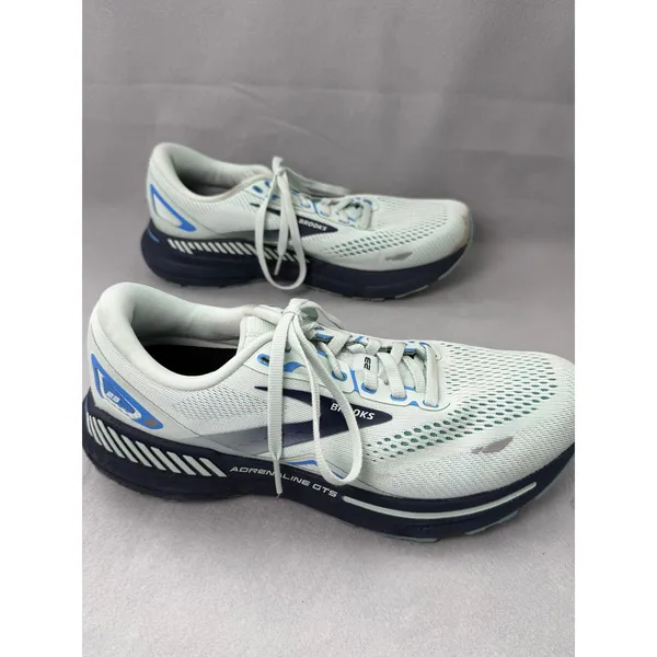 Brooks Adrenaline GTS 23 Womens 9.5 Wide D Running Shoes Mint Navy 1203811D471 - Image 4
