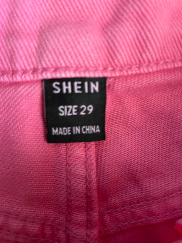 SheIn pink wide leg jeans - Image 3