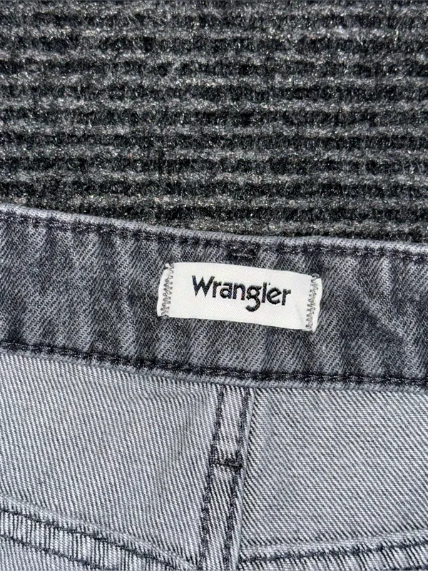 Wrangler Womens Heart Patch Wanderer Flare Jeans High Rise Black 28 x 34 Western - Image 9