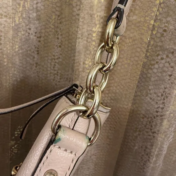 Kate Spade Pinky Beige Pebble Leather Crossbody Purse and Card Wallet Set - Image 8