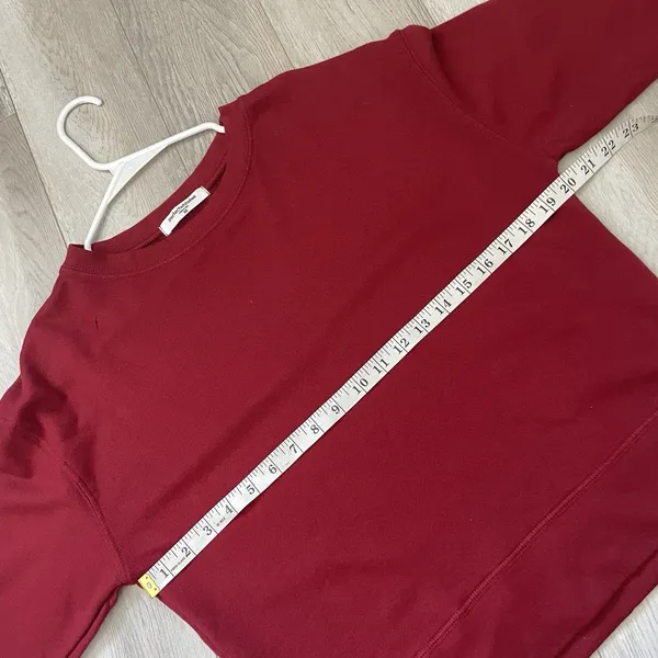perfectwhitetee Crewneck Sweatshirt french terry cotton tyler womens Red xsmall - Image 3