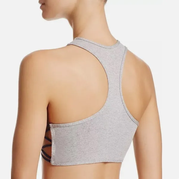 Free people Intimately Side Cross Racerback Bra Grey and dark blue - Image 2