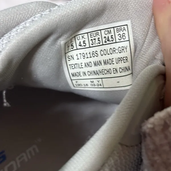 Skechers Women's Memory Foam Gray Athletic Walking Sneakers Shoes Size 7.5 NWT S - Image 12