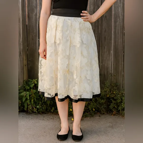Imperfect NWT Ryu skirt mesh overlay‎ pleated cocktail skirt small medium? - Image 14