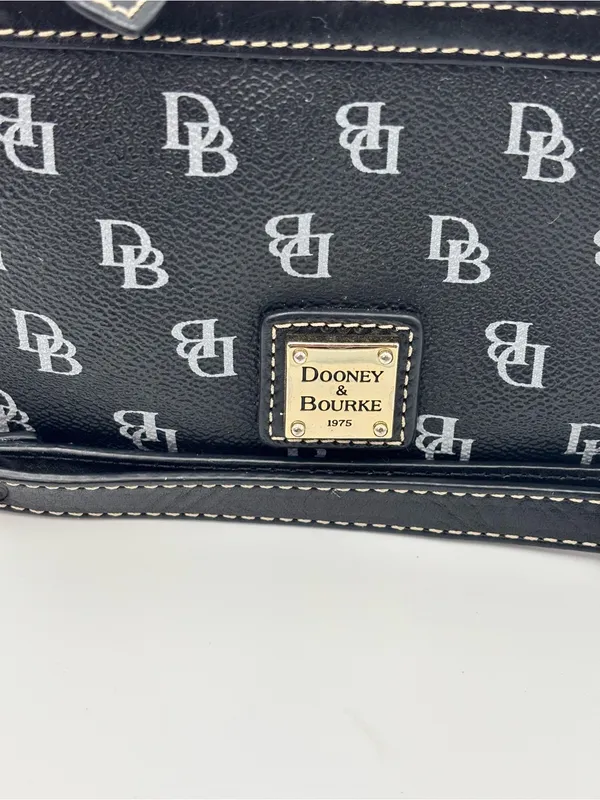 Dooney & Bourke‎ Black Logo Wristlet with Detachable Strap - Image 2