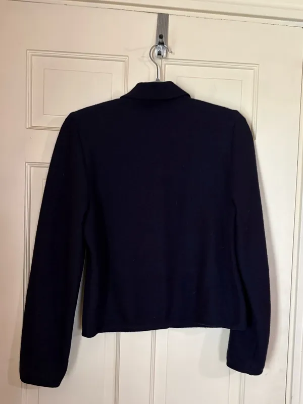 Vintage Geiger Austria Women’s 100% Wool Cardigan Sweater Black Size 36 Medium - Image 6