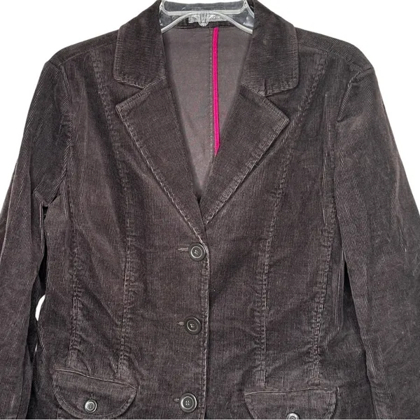 Liz‎ Claiborne Brown Corduroy Blazer - Image 2