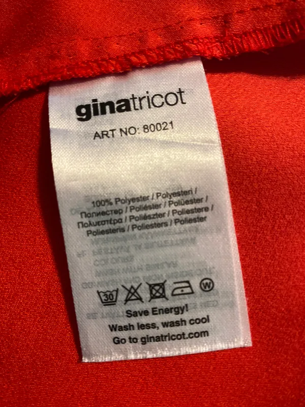 Gina Tricot Woman's Red Wide Leg Pants Size 6 - Image 5