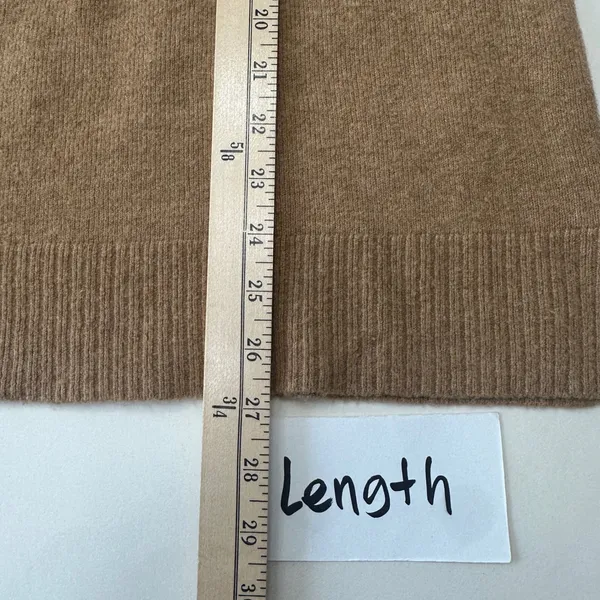 J.Crew Crewneck Sweater Wool Blend Soft Knit Pullover Casual‎ Tan Brown Women XL - Image 8