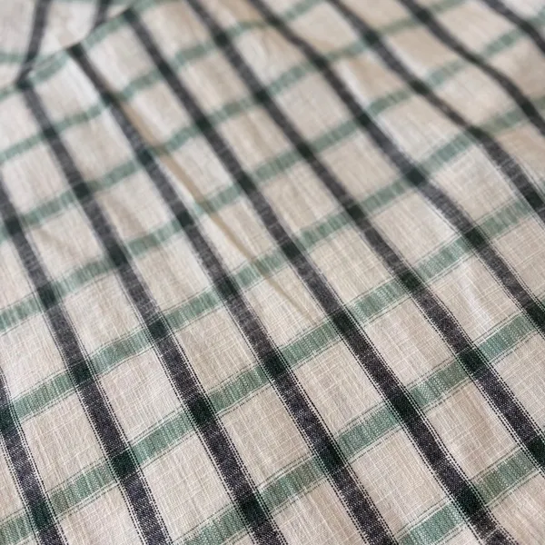 Zara‎ Womens XL Green Black Plaid Button Down Shacket Oversized Textured Jacket - Image 6