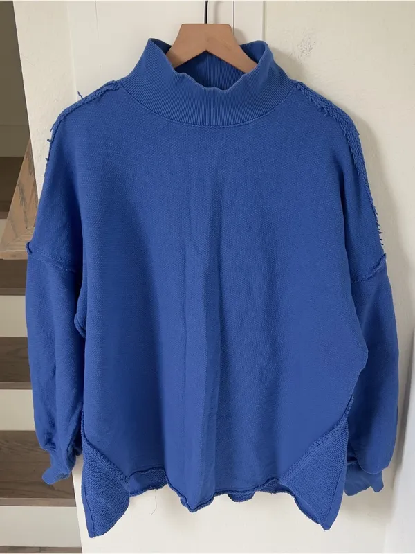 Free People We The Free Wonderful Pullover - Mazarine Blue - NWT - Image 3