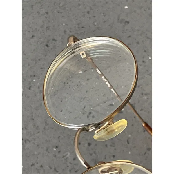 CHARMANT 541 EYEGLASSES FRAMES ONLY 46-21-135 JAPAN Full Rim gold round - Image 10