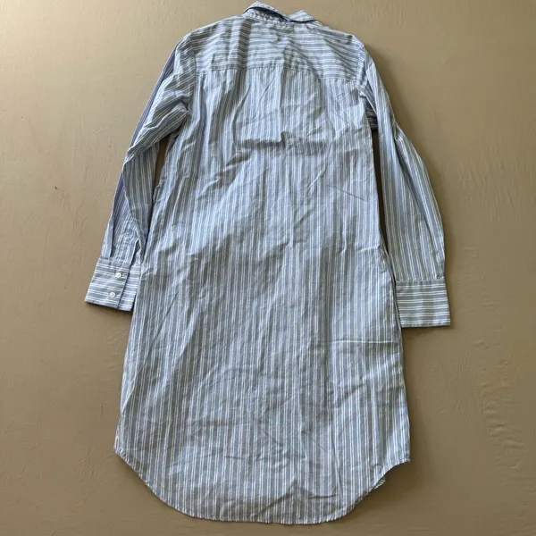 Calvin Klein Striped Cotton Shirt Dress - Image 3