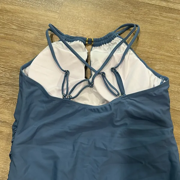 Blue Women's Swimsuit Size L - Image 3