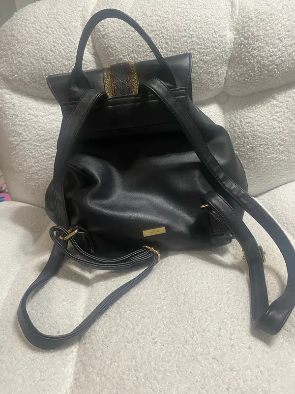 ALDO Backpack Purse Black - Image 3