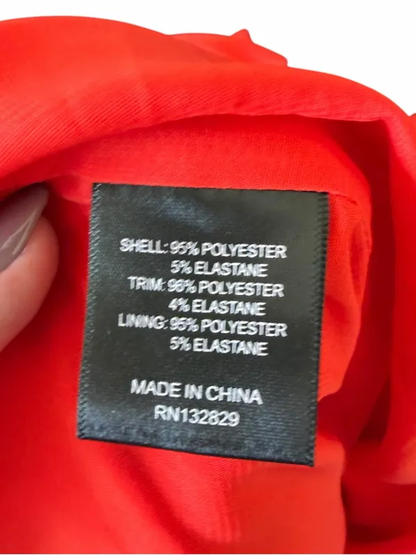 NBD x Revolve - NWT Jasper Red Orange One Shoulder Bow Mini Dress Sz S - Image 8