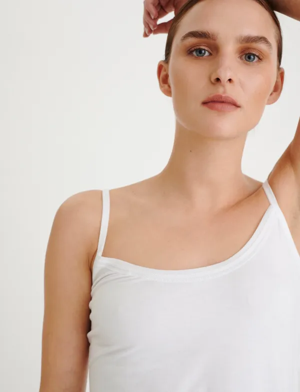 Inwear Finesse white spaghetti strap cami tank top size S small - Image 4