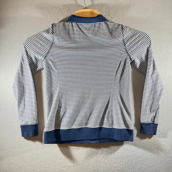 753 | Lauren Ralph Lauren‎ Active Striped Full Zip Track Jacket Navy Womens Med - Image 2