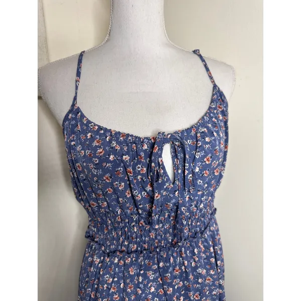 Inspired Hearts XL Milkmaid Coquette Midi Floral Dress- Smocked Underbust - Image 2
