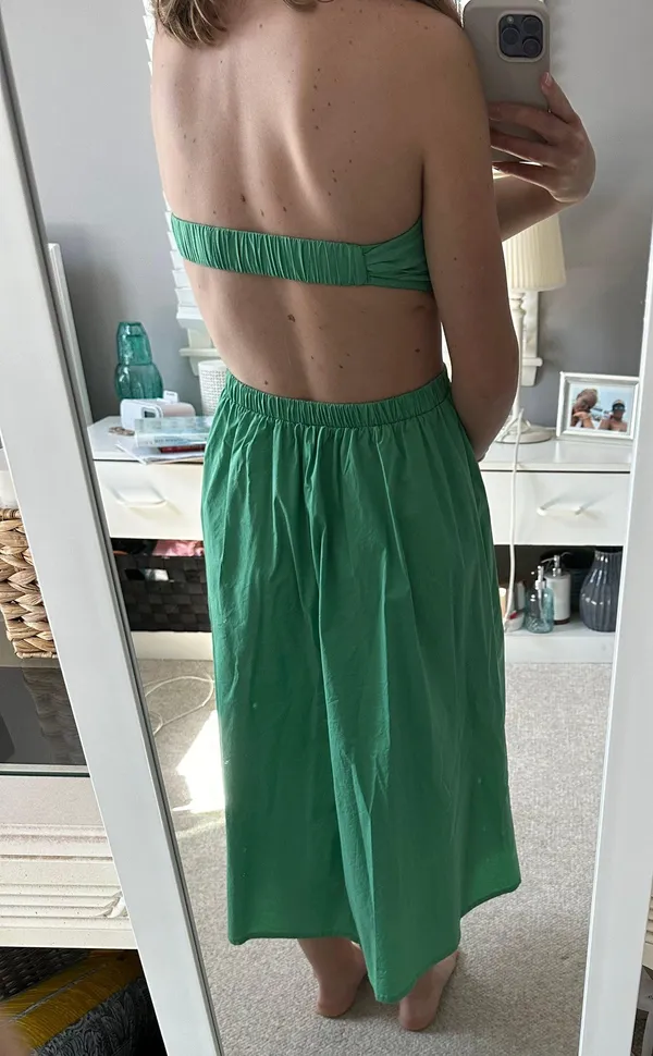 Forever 21 Green Strapless Dress - Image 3