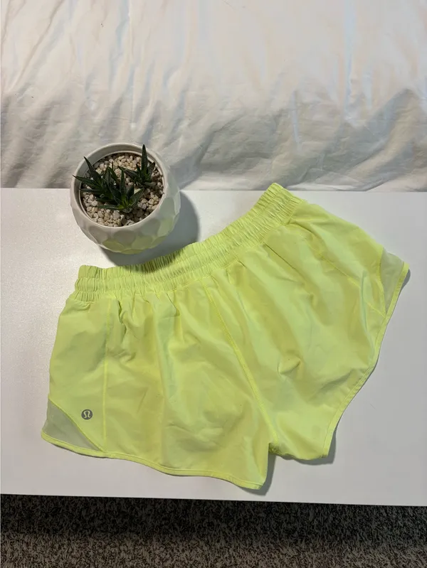 Bright Yellow Hotty Hot Lululemon Shorts 2.5” - Image 2