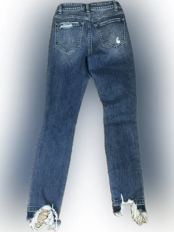 Vervet Flying Monkey Medium Blue Distressed Skinny Jeans‎ - Image 2
