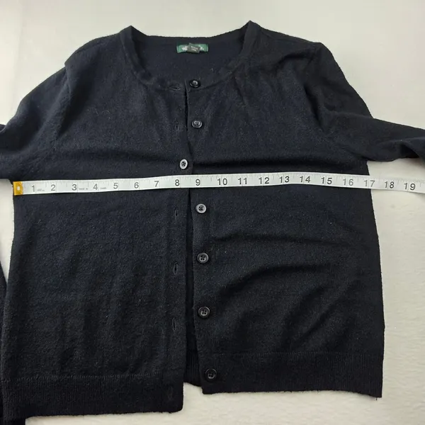 Wild Fable Womens Black Cropped Cardigan Sweater Size M - Image 5