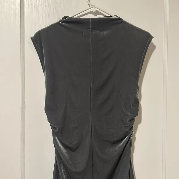 Reformation Alden Knit Dress Silver Velvet New Size Medium - Image 9
