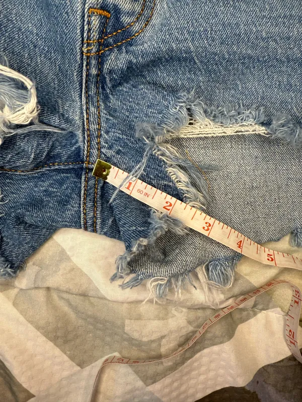 Women’s Distressed Levi’s Denim Shorts - Image 7