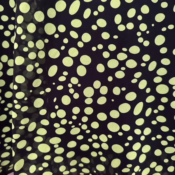 Drapers and Damons‎ Whimsygoth Polka Dot Midi Skirt Black Green Witchy Flowy 10 - Image 5