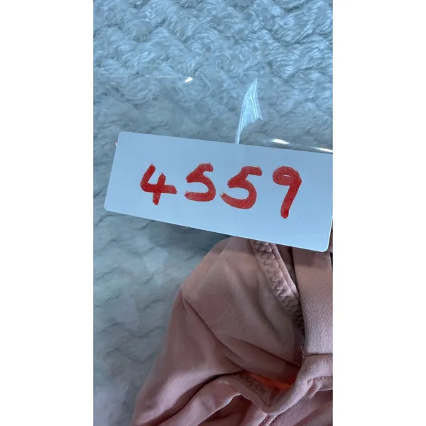 SKIMS Triangle Bralette Peach Coral Adjustable Straps Size L L/G 4559 - Image 5