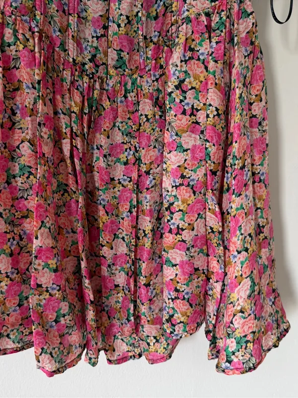 For Love and Lemons Paulina Mini Dress in Pink Floral Size XS Bustier Style - Image 16