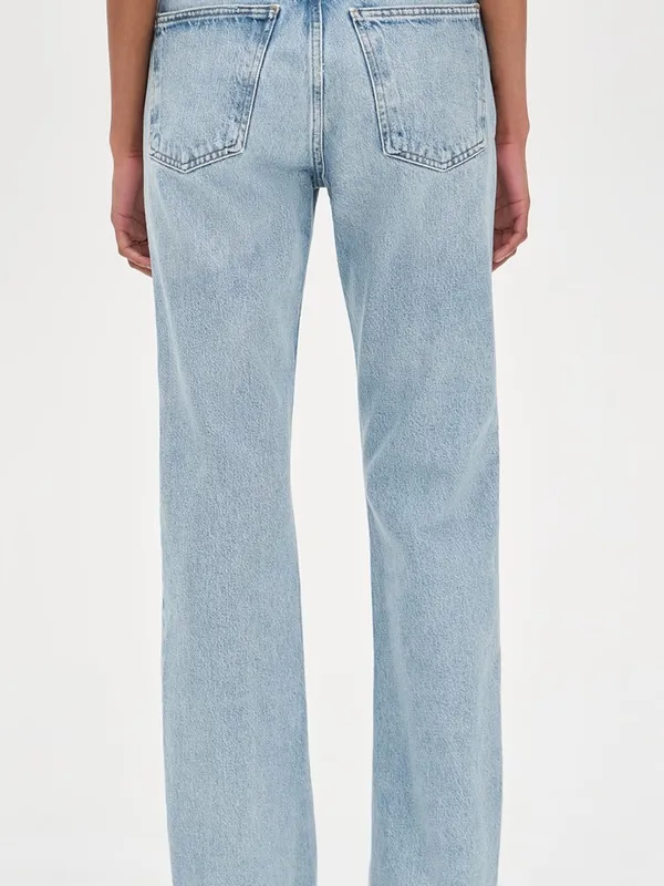 Agolde Pinch High Rise Straight Denim Blue Jeans Size 32 - Image 2