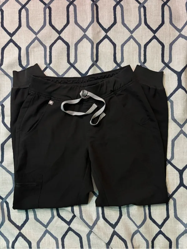 FIGS Technical Collection Zamora Women's Scrub Jogger Pants Black XSP NWT - Image 4