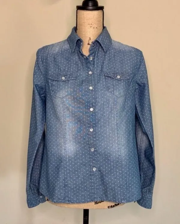 Papaya Denim Casual Shirt Size L - Image 2