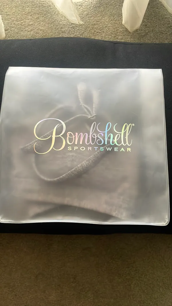 Bombshell Sportswear Sports Bra Grey - Image 4