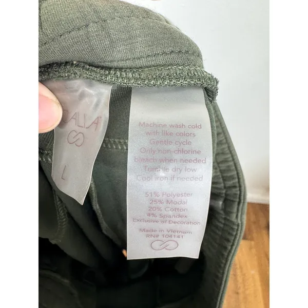 CALIA by Carrie Underwood Women Olive Green Jogger Pants Size L Stretch Active - Image 5