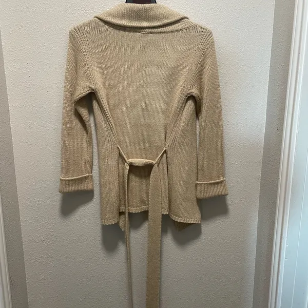 Talbots Women's Tan Cardigan Sweater - Image 2