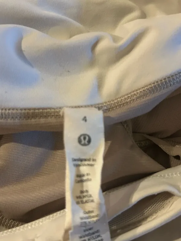White Lululemon Speed Up Shorts 4" 4 - Image 5