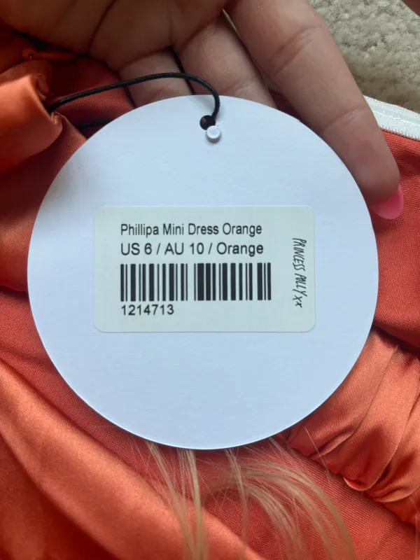 Princess Polly Phillipa Mini Dress Orange - Image 4