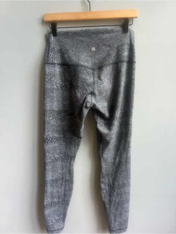 Lululemon Align Pant Full Length 28" Meisai Ice Grey Black Size 8 - Image 9