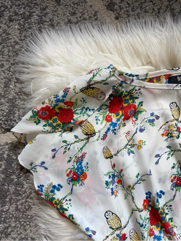 Pleated floral print mini dress - Image 5