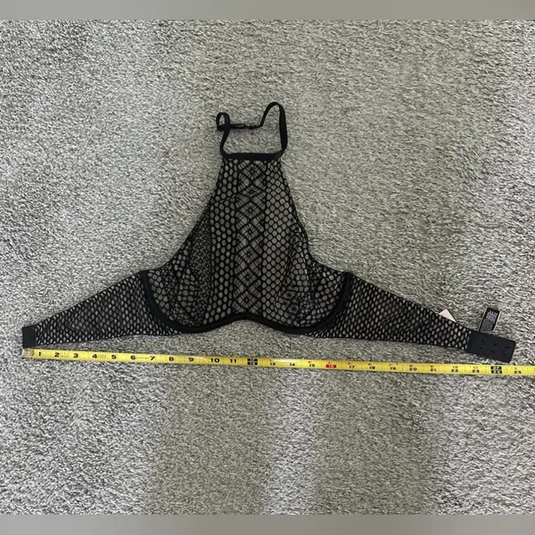 Victoria’s Secret Very Sexy Sheer High-Neck Fishnet Bralette - Black - Image 4