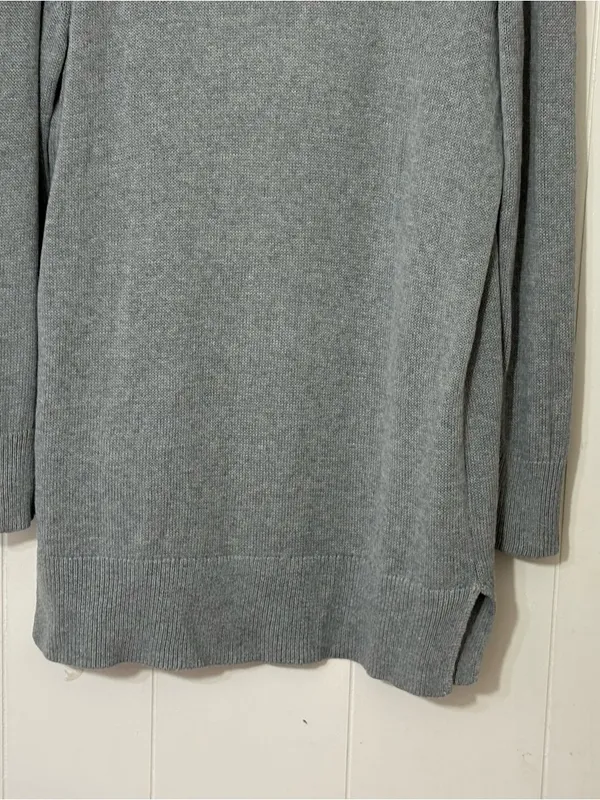 UGG Lauren Cardigan Womens L Gray Longline Open Front Cozy Sweater - Image 12