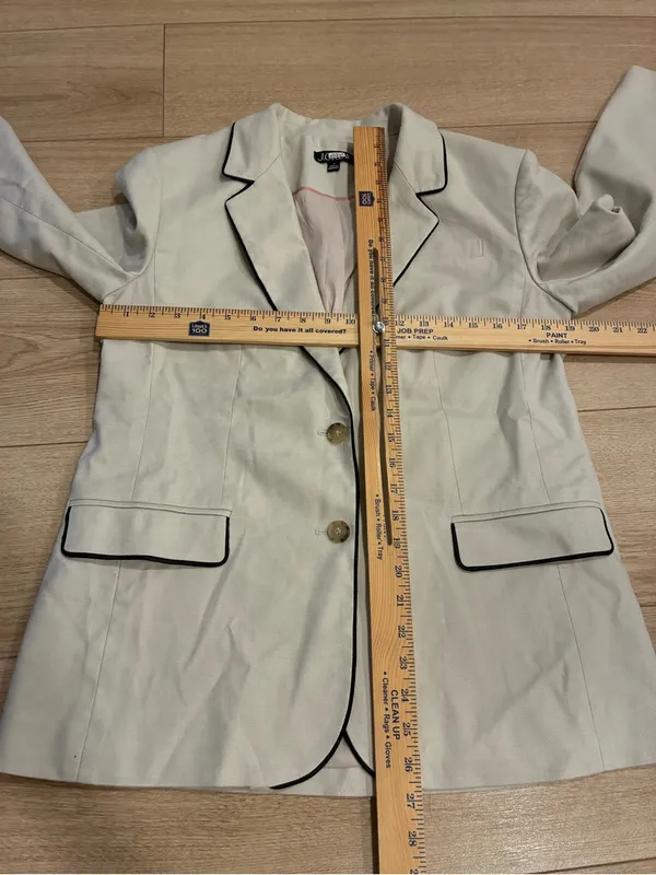 J. Crew Women’s Classic Two Button Blazer Stretch Linen Blend Size 6 - Image 4